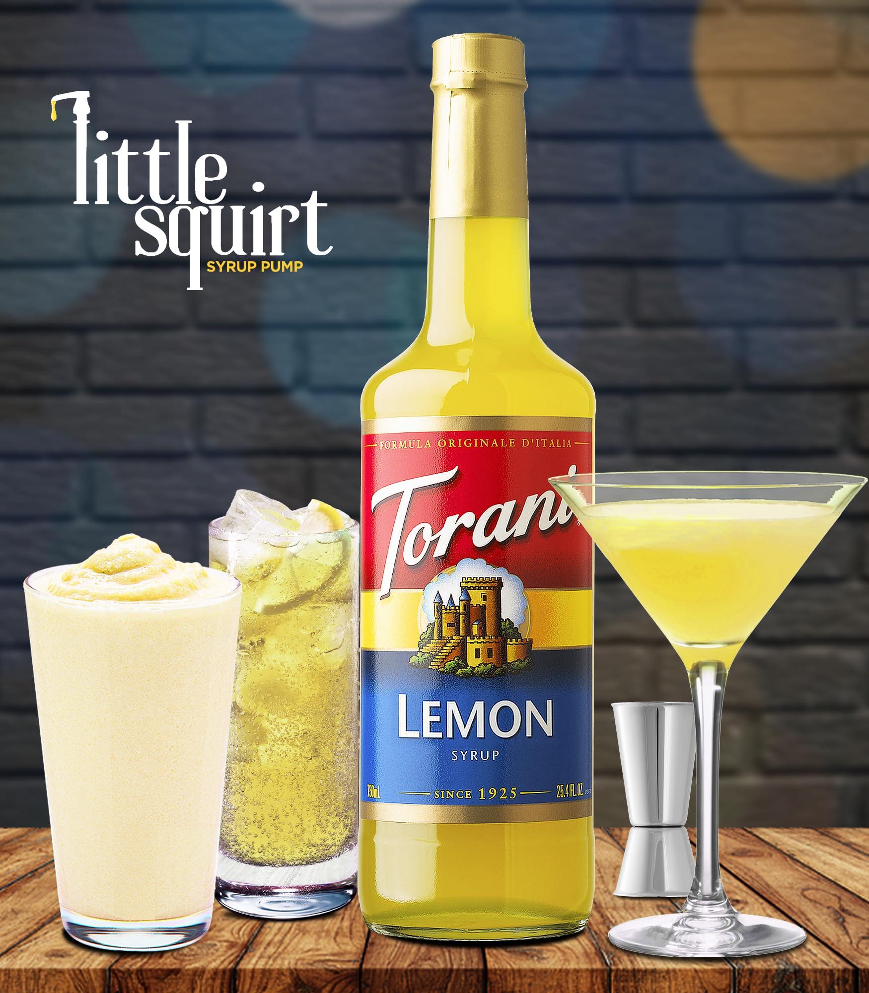 little squirt syrup pump Strawberry Lemonade Duo Flavor Syrup Bundle for Drinks 750ML with Pumps