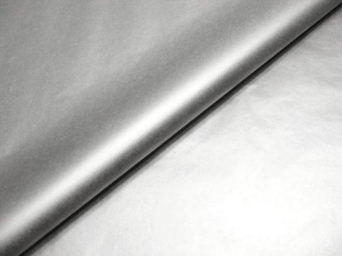UNIQOOO UNIQOOO 100 Sheets Metallic Silver Foil Gift Tissue Paper Bulk, 20X14 Inch, Art Wrapping Paper for Gift Bag Box Packing, Wedding Birthday Party Favor, Pom Pom Piñata Tassel