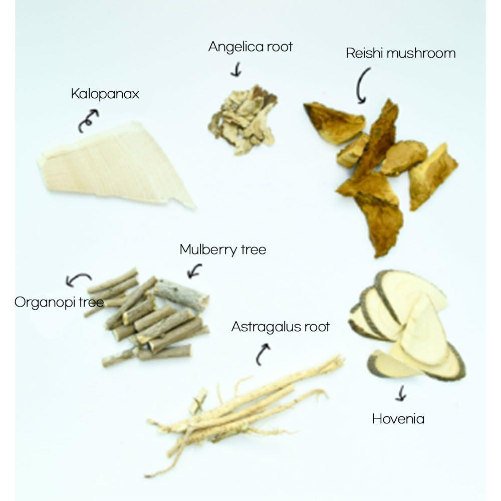 GAGOPA GAGOPA Korean Chicken stew Samgyetang Herb Kit Korean Healthy food Chicken Soup Ingredients Korean Soup Kits Deep/RIch Taste Easy cooking (90g, Meshima mushroom Samgyetang)