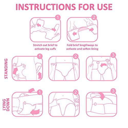 Littleforbig Littleforbig Adult Printed Diaper 2 PCS - Baby Usagi Cute Diaper (Medium 28\"-38\")