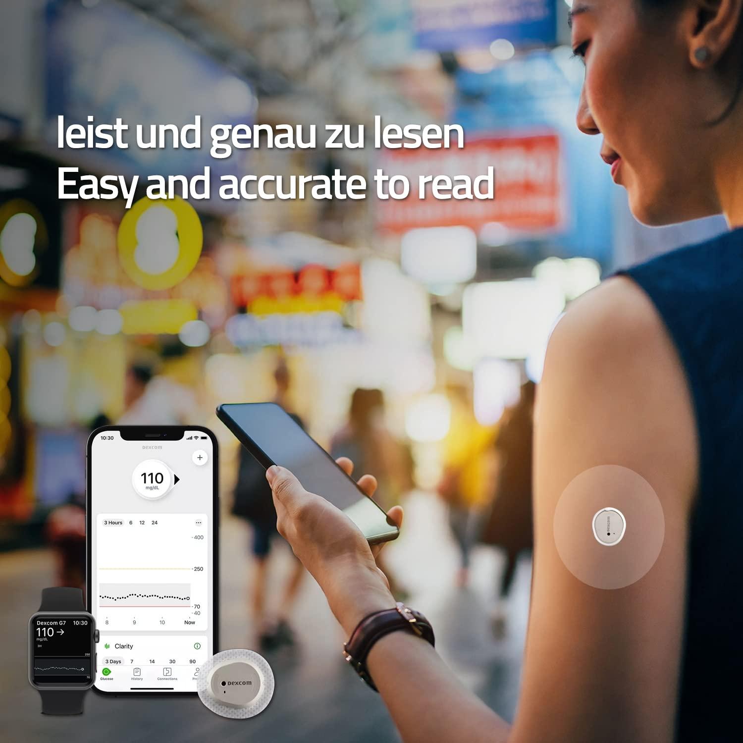 LiangMai Dexcom G7 Adhesive Patches- LiangMai 55 Pack Premium Transparent OverpatchWaterproof and Strong Stick Protect Your G7 Sensors for 10 Days Easy to Use Pre-Cut Adhesive Patch