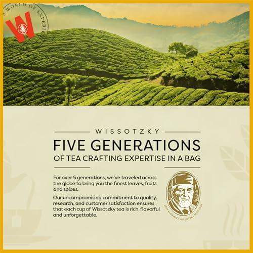 Wissotzky Tea Wissotzky Lemon & Honey Green Tea, 20 Tea Bags | Antioxidant Rich | Soothing Honey Lemon Tea Blend | Green Tea Bags (1)