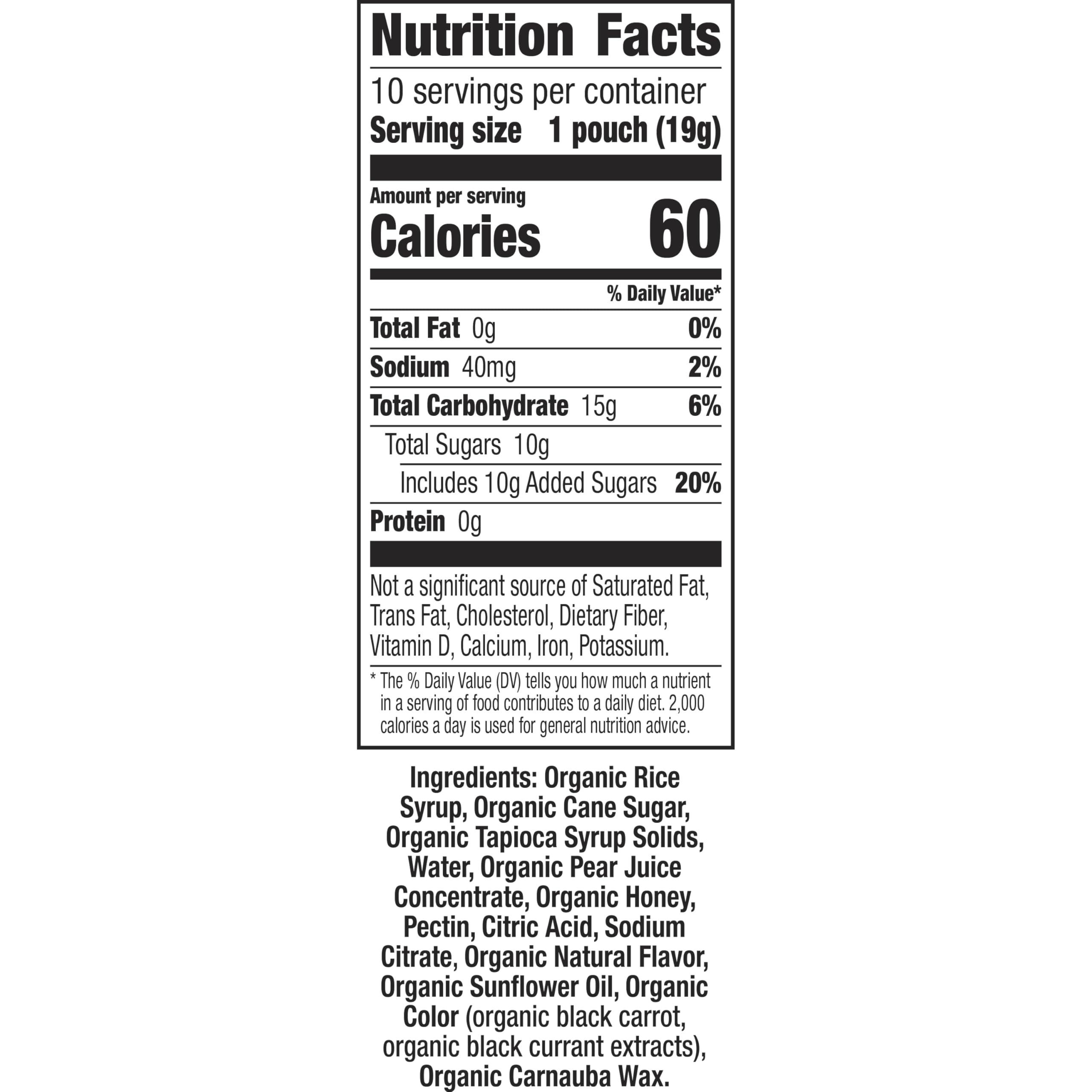 Annies Annie\'s Organic Bees, Bugs, and Butterflies Fruit Flavored Snacks, 10 Pouches, 7 oz