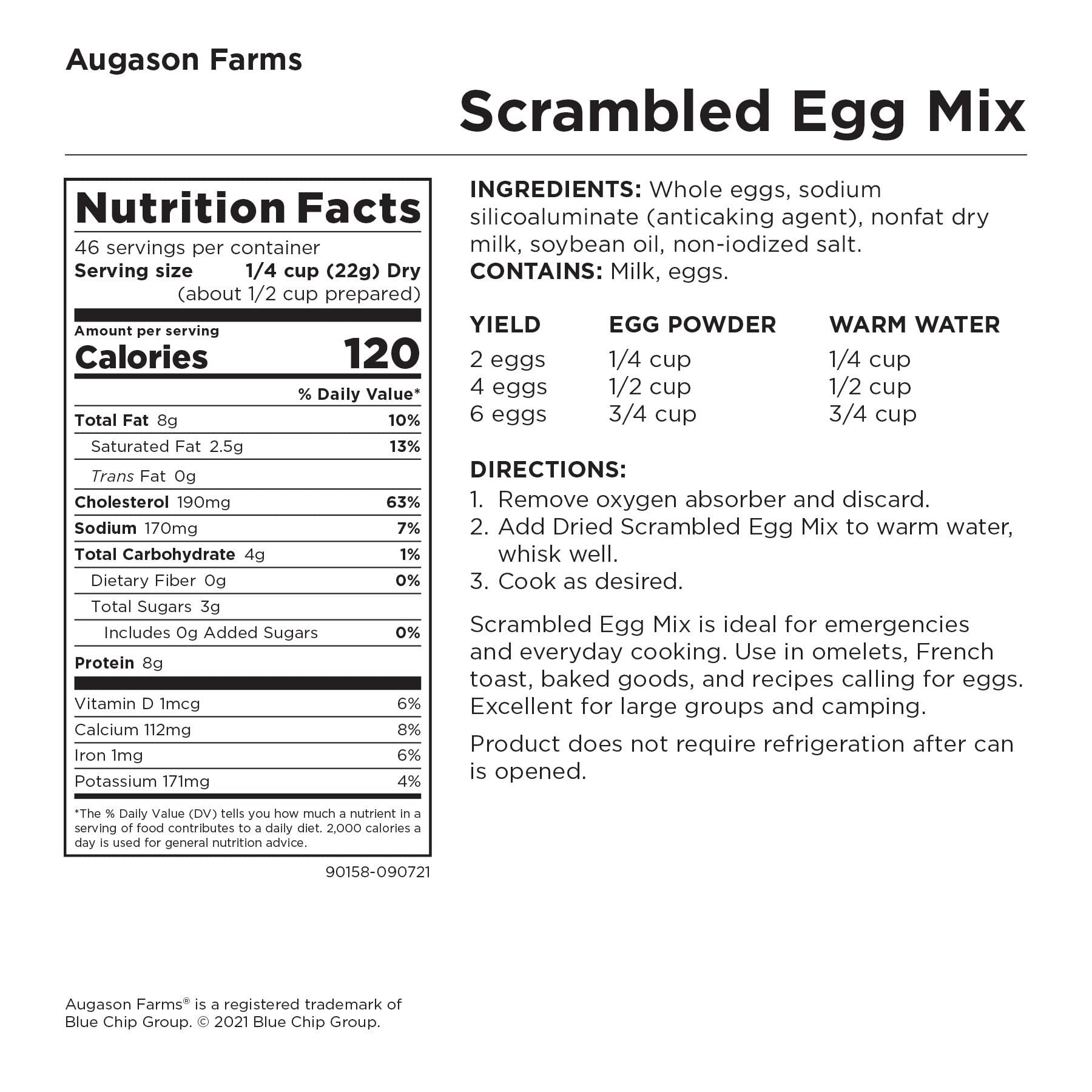 Augason Farms Augason Farms Scrambled Egg Mix (2 lbs.) and Sugar & Honey Powder Blend