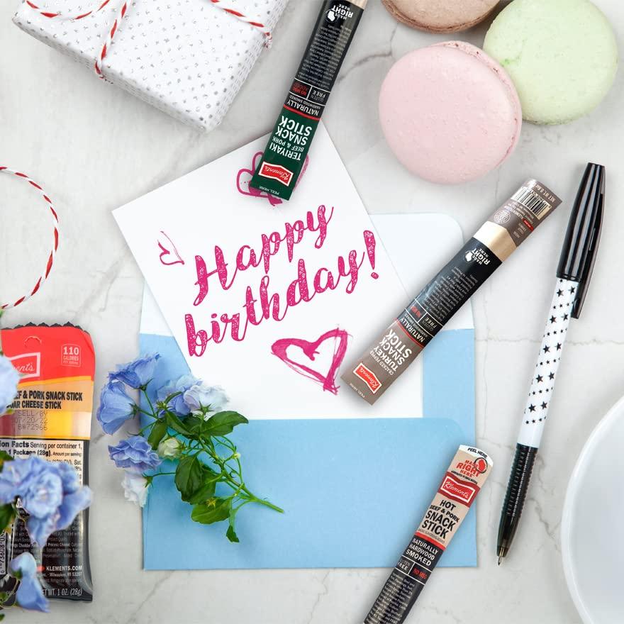 Jerky.com Jerky Gift Basket for Men - 26pc Jerky Variety Pack of Beef, Pork, Turkey, & Ham Snack Sticks - High Protein Healthy Snack - Unique Gift for Men