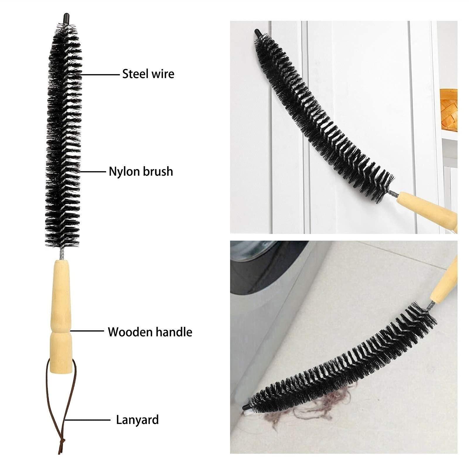 LIYUN chimney sweep kit Flexible Dryer Vent Cleaning Kit Lint Remover Dryer Vent Brush Cleaning Kit Fireplace Chimney Brushes , 9/18 Rods And Brush Head Use With Or Without A Power Drill ( Color : 9 Rods ,