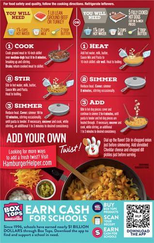 Hamburger Helper Hamburger Helper Pasta Deluxe Cheeseburger Macaroni, 5.5 Ounces