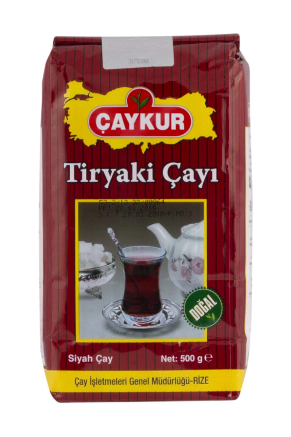 Caykur Turkish Organic Caykur Black Tea (Tiryaki) No Additives 500 gr x 4 Pack