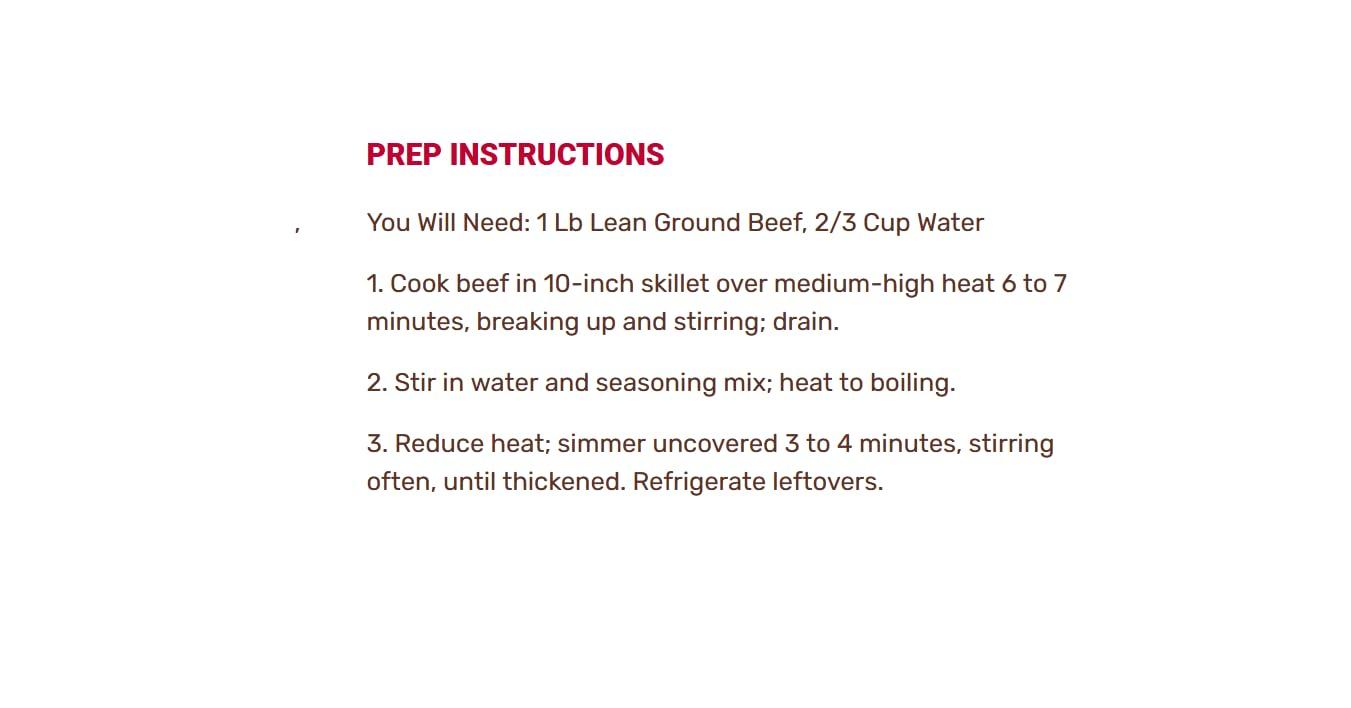 Old El Paso Old El Paso Taco Seasoning Mix, Original Flavor, 1 oz.