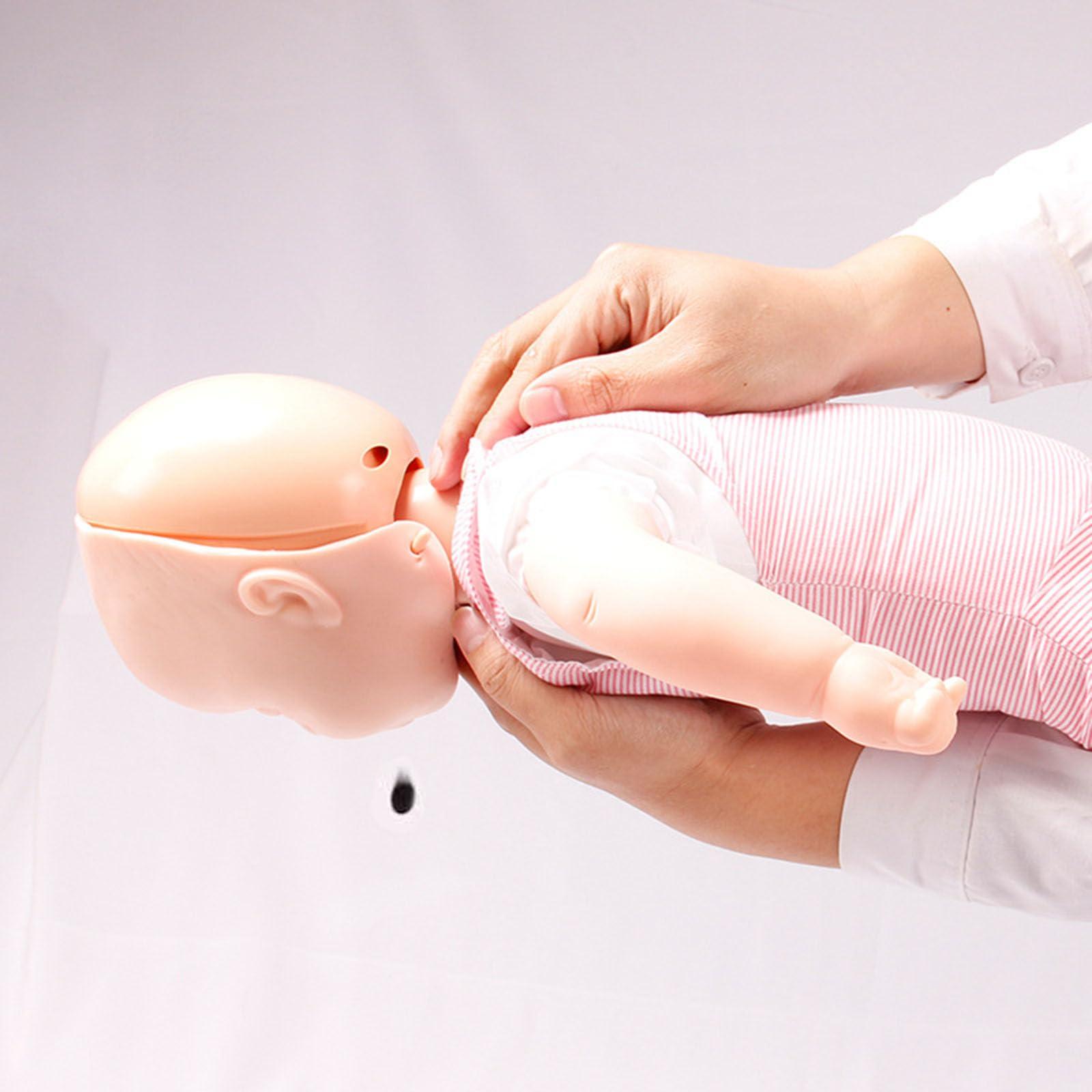 SUZLAZYR SUZLAZYR Infant CPR Manikin Infant Infarct Simulator Infant Airway Obstruction Training Dummy CPR Choking Mannequin for Medical First Aid Teaching