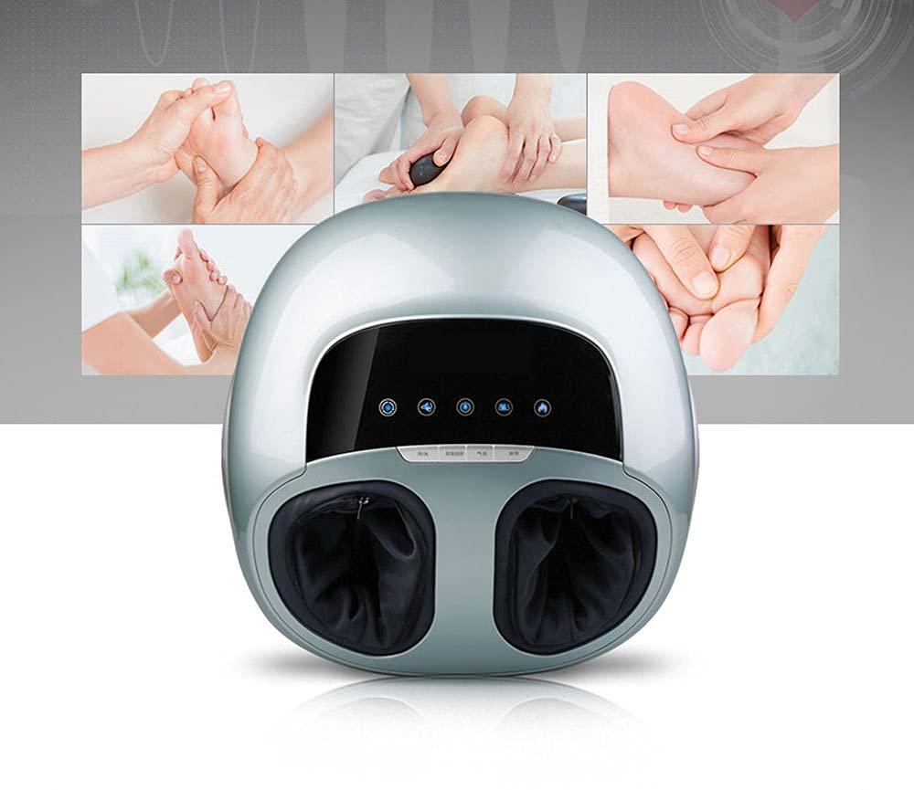 SMSOM SMSOM Shiatsu Foot Massager, Electric Foot Massage Machine, Rolling and Pressure Massage, Foot Massager with Heat for Deep Kneading Therapy, Suitable for Home or Office Use (Color : Blue)