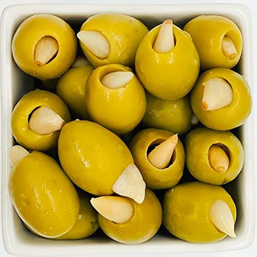 Olive My Pickle Live Culture & Probiotic Olives for Gut Health - GARLIC STUFFED OLIVE BUNDLE (3 PACK) by Olive My Pickle