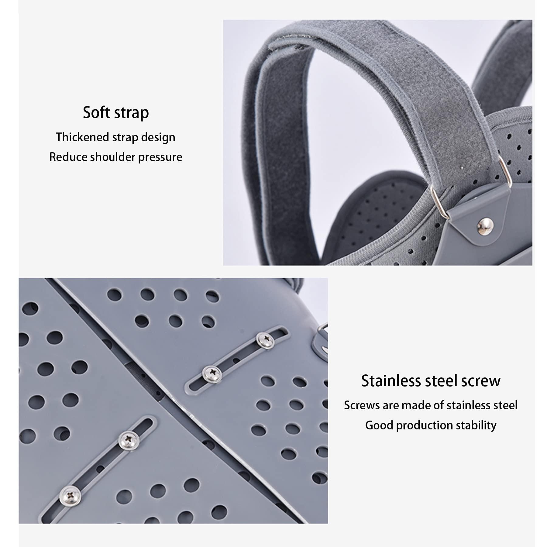 WILLQ Thoracolumbar Fixed Spinal Brace Cervical Thoracic Orthosis Lightweight Adjustable Back Brace for Kyphosis Osteoporosis Restoration of Fixed Protection Stabilizer for Men Women