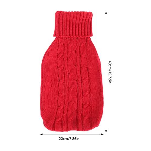 Cabilock Cabilock 4pcs Hot Water Bottle Knitted Cover Hot Water Pouch Cover Knit Hot Water Bag Water Bottle Heater Cover Hand Warm Water Bottle Cover Winter Supply Cloth Cover Outdoor Cotton Thread