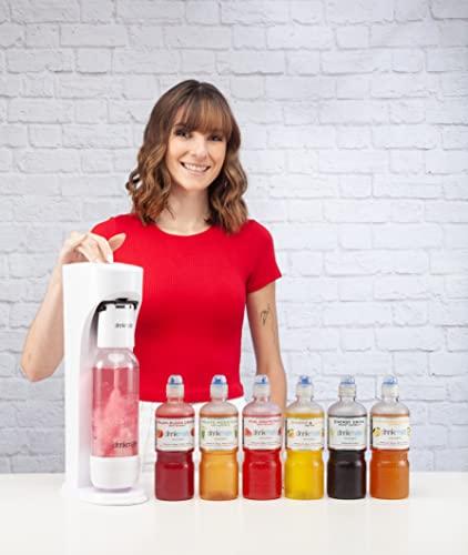 Drinkmate Drinkmate Premium Soda & Beverage Flavor Syrup Variety Pack, Made in Italy with real fruits, Pure cane sugar, Low Calories, 16.9 Ounces (Blueberry, Ginger & Lemon, Pomegranate, and Strawberry Lemon)