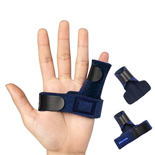 Shellvcase Trigger Finger Splint,Adjustable Finger Support Brace Bonus Fastening Tape for Alleviating Finger Locking,Popping,Bending,Stiffness,Tendon Release and Pain Relief from Stenosing Tenosynovitis