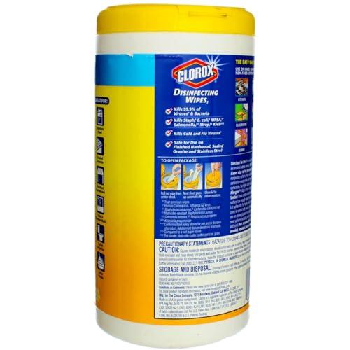 Clorox Clorox Disinfecting Wipes Lemon 3 Packs of 75 Count, 225 Count