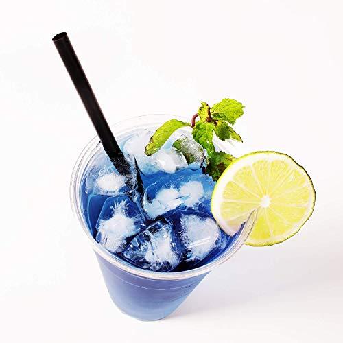 Karat Karat C9075 (Black) 9" Giant Straws (8mm Diameter), Paper-Wrapped, Solid Black, 1-(Pack) (Pack of 2500)