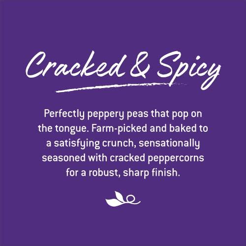 HARVEST SNAPS Harvest Snaps Veggie Chips (Black Pepper Snack Crisps) | Powered by Plant Protein, Gluten Free, Non-GMO Baked Vegetable Crisps | Made in USA (8 Snack Packs)