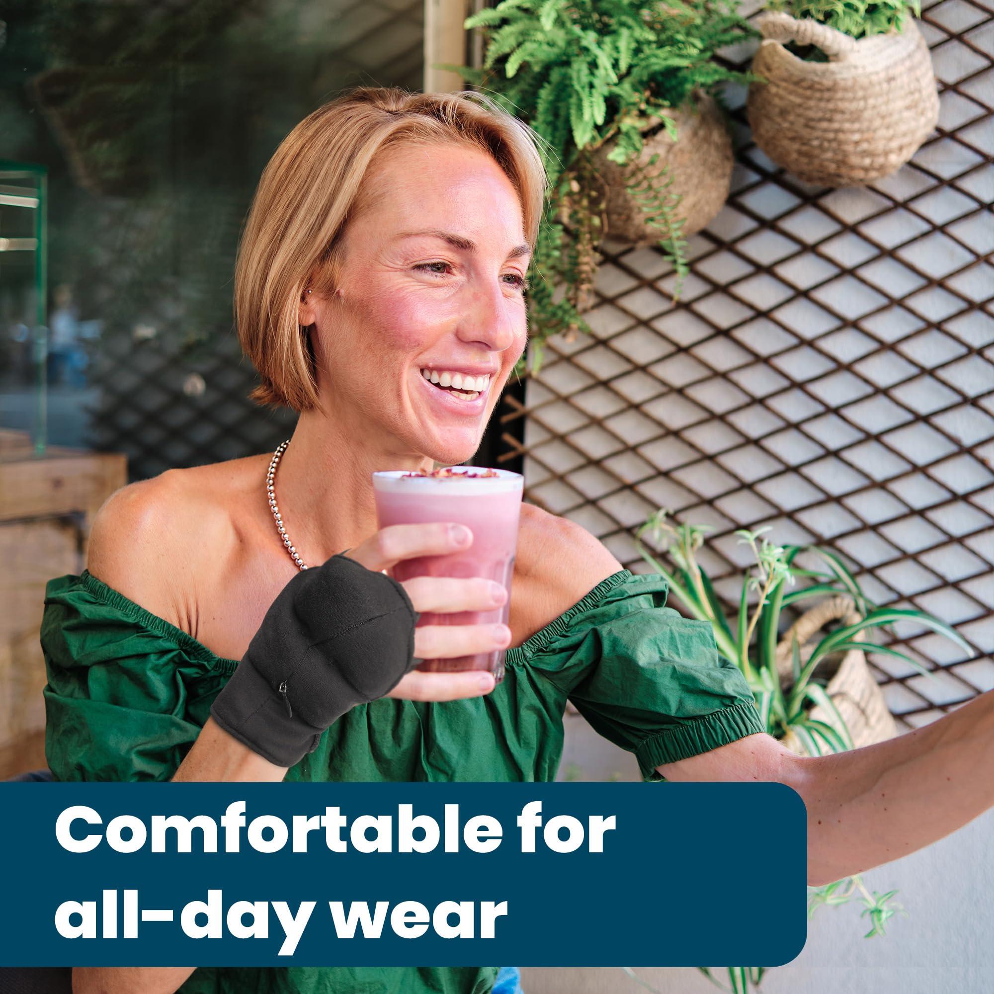 Flyangle Flyangle Adjustable Weighted Gloves for Hand Tremors, Adjustable Hand Stability Aid for Parkinson\'s Patients, Steel Weight Gloves for Enhanced Stability (2PK, Size L)