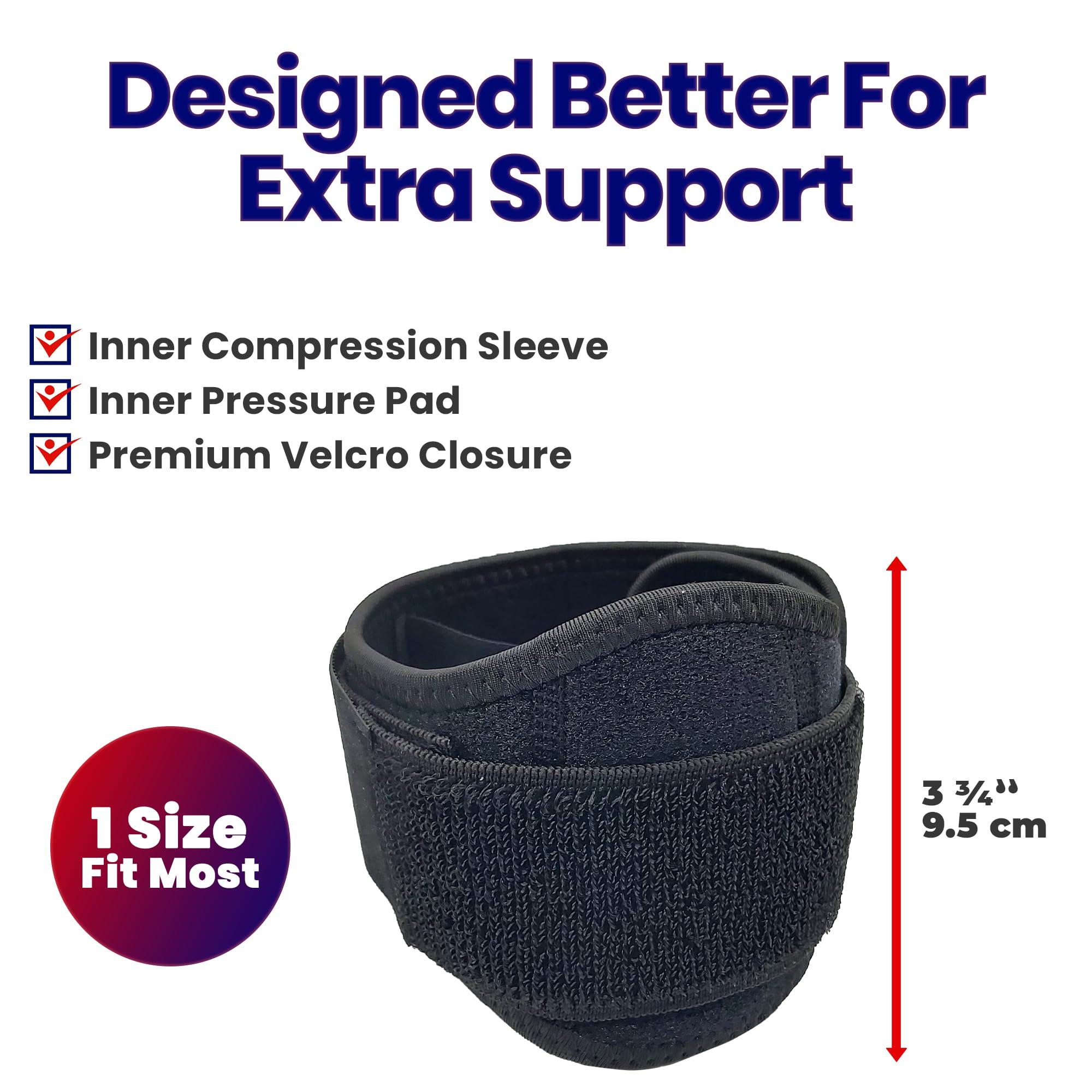 ARMSTRONG AMERICA ARMSTRONG AMERICA Bicep Tendonitis Brace (XL) + Tennis Elbow Strap (Fits Most) Bundle