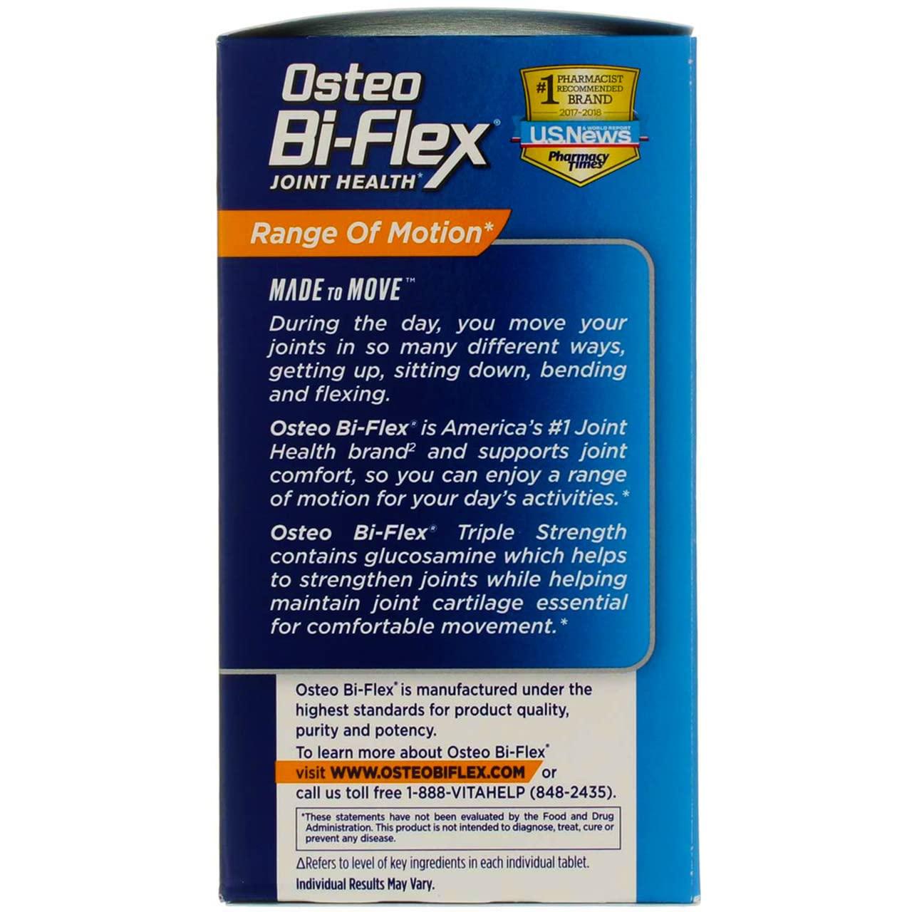 Osteo Bi-Flex Osteo Bi-Flex Triple Strength Coated Tablets, 120 Ct (4 Pack) (Bundle)