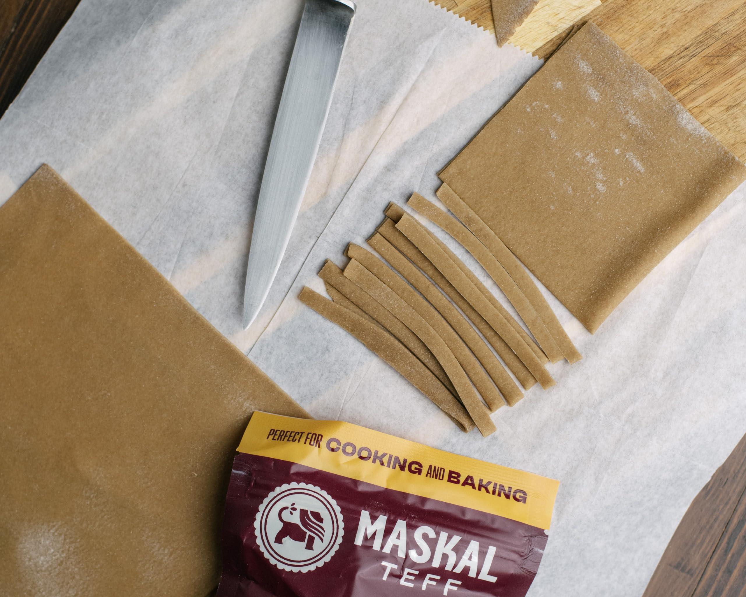 Maskal Teff Maskal Teff Organic Brown Teff Flour, 14 Ounce (6 pack)