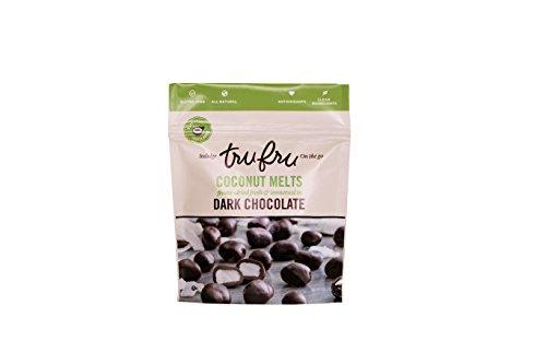 Tru Fru Tru Fru Dark Chocolate Dipped Freeze-Dried Coconut Melts (4.2 oz), 6-Pack Case