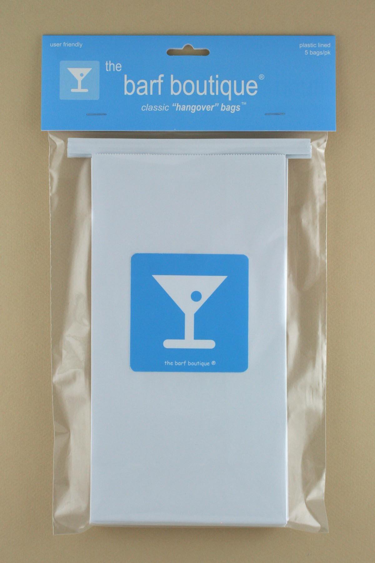 The Barf Boutique "Hangover" Barf Bags - Disposable Vomit Sickness Bags (5/pk)