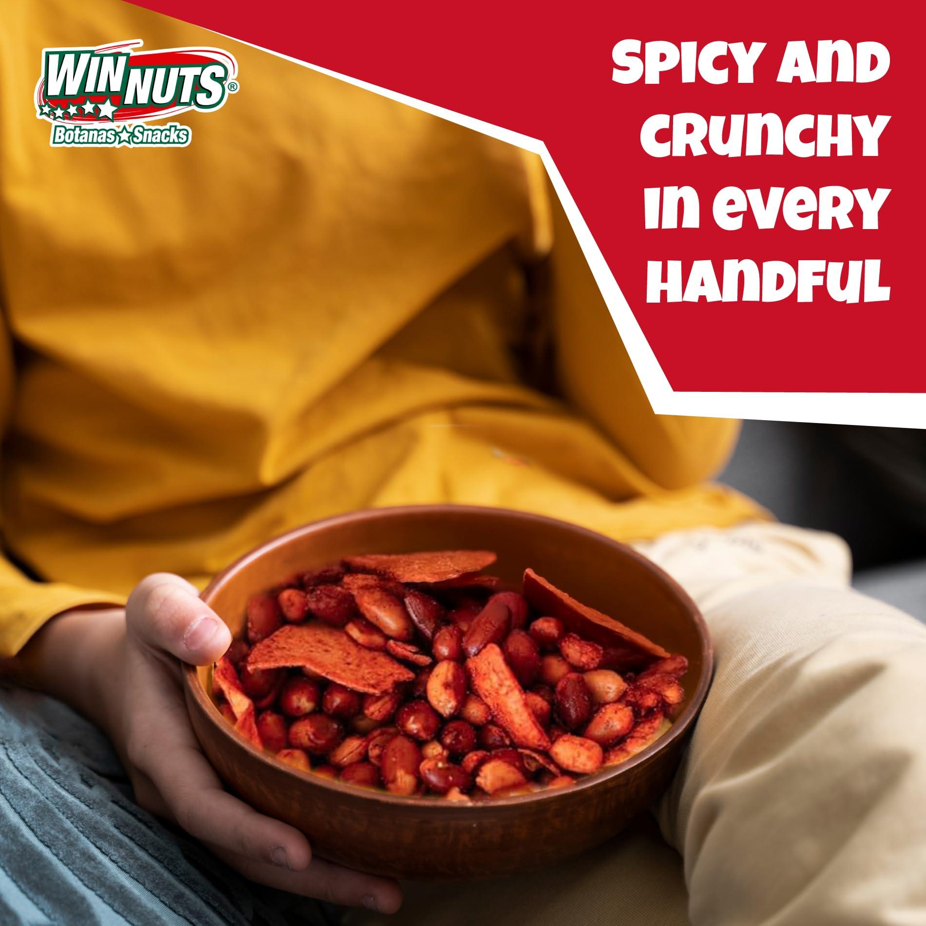 WINNUTS Winnuts Botanas Snacks, Cacahuate Super Cantinero, 5 oz Bags (5 Pack)