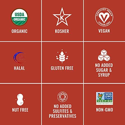 SUNNY FRUIT ORGANIC Pitted Dates (Deglet Nour) - Sunny Fruit 48oz Bulk Bag (3 lbs) | NO Added Sugars, Sulfurs or Preservatives | NON-GMO, VEGAN, HALAL & KOSHER