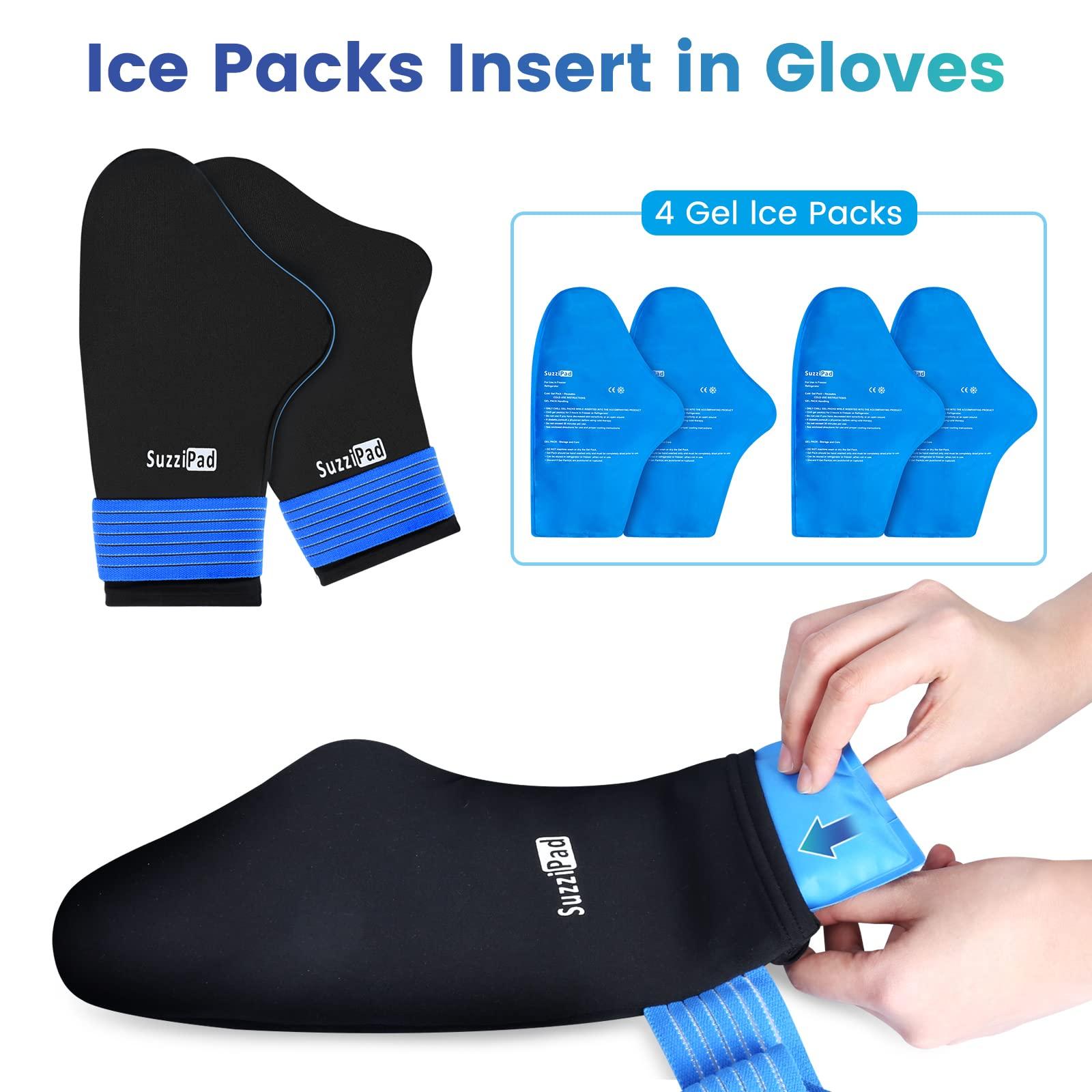 SUZZIPAD SuzziPad Foot Ice Pack Cooling Socks & Cold Gloves for Chemotherapy Neuropathy, Comfort Items for Chemo Patients, Ideal for Plantar Fasciitis, Hand Pain Relief, Gout Relief for feet, L