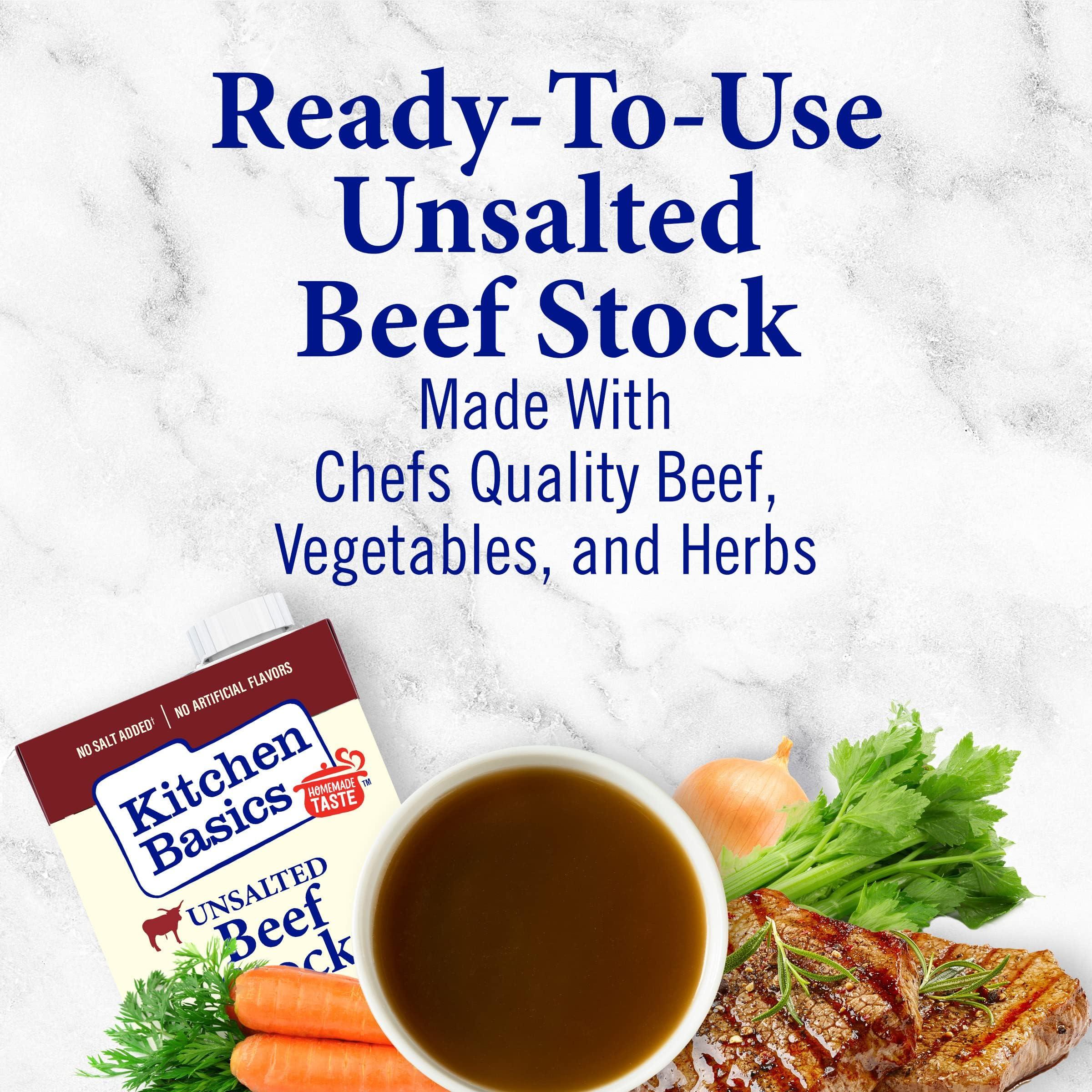 Kitchen Basics Kitchen Basics Unsalted Beef Stock, 32 oz. Carton