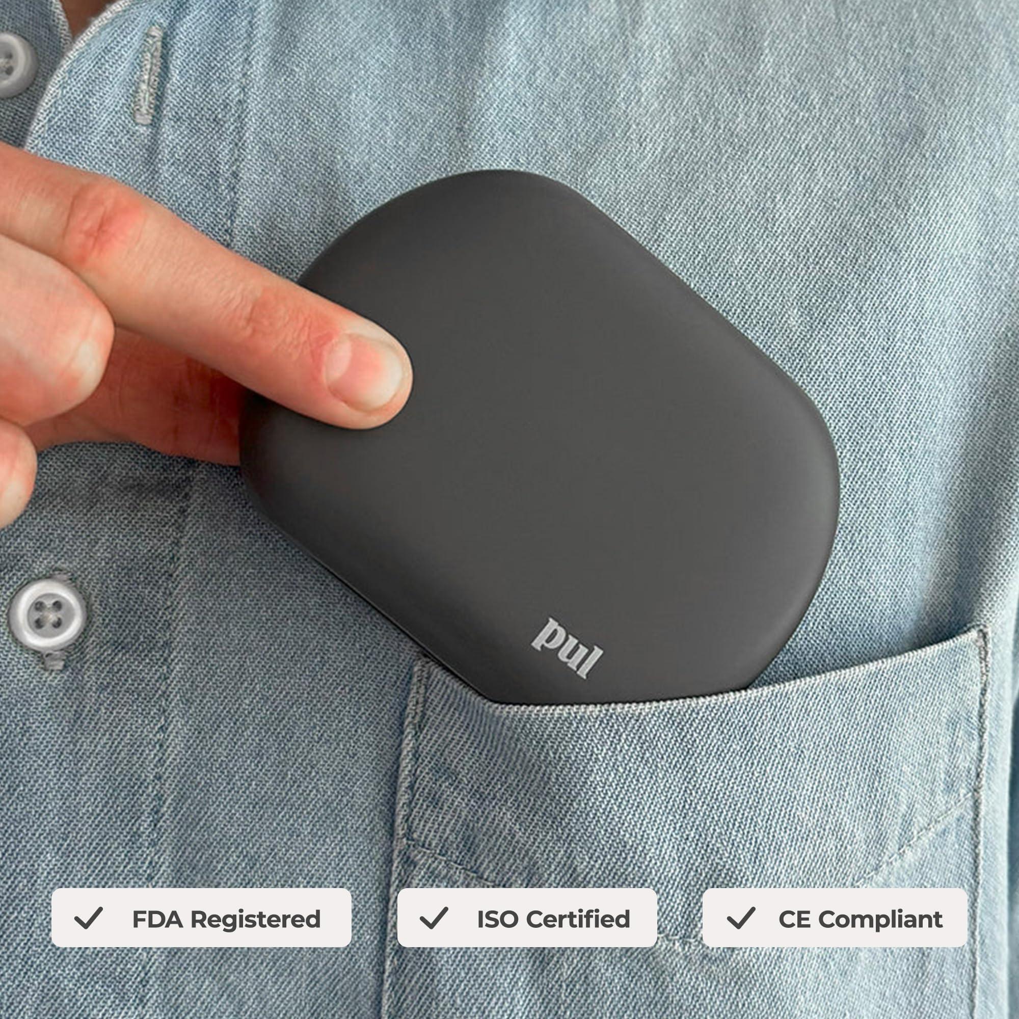 The Pultool PUL Clear Aligner & Retainer Case Compatible with Invisalign, Pul Tool, Retainers, Dentures, Mouthguards, Nightguards, & Floss Picks - Secure Magnetic Closure for Slim, Sleek Durable Design (Gray)