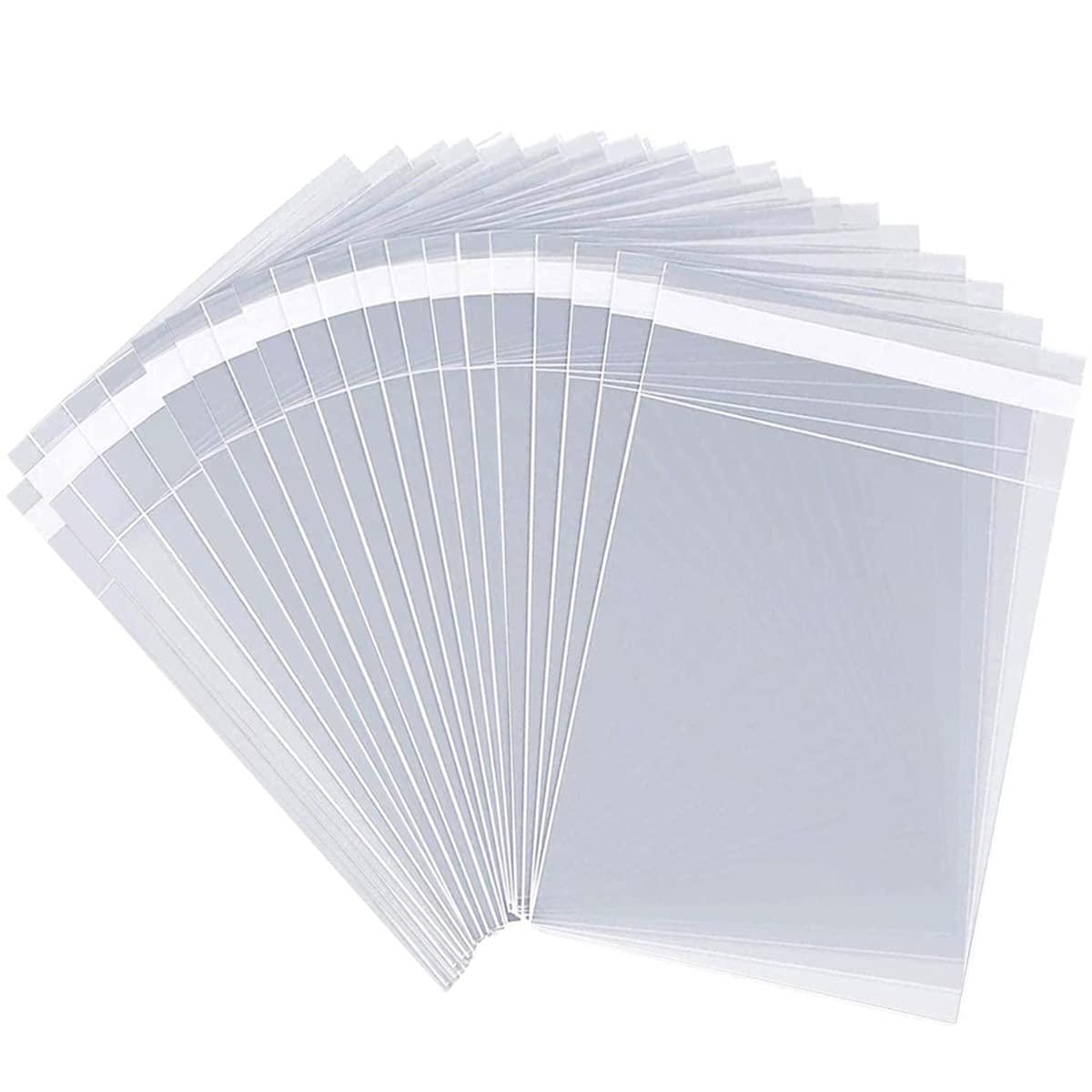 LEOSINDA LEOSINDA 5000pcs 3 X 9" Clear Resealable Cellophane Bags Treat Bags Cookie Bags Cello Candy Bags Self Sealing Adhesive Gift Wrap Plastic Small Business Packaging 1.3mil