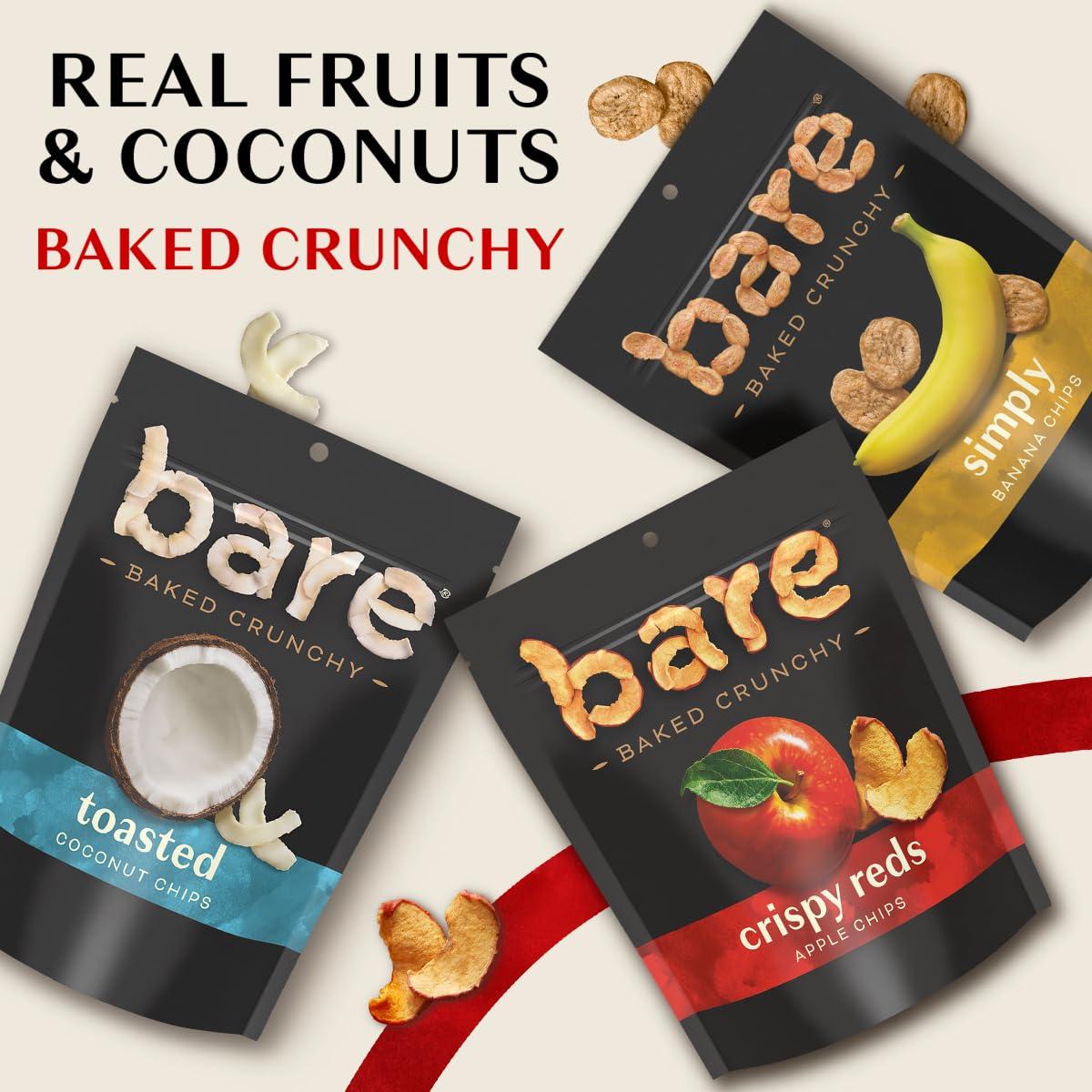 Bare Bare Baked Crunchy, Apples Fuji & Reds, 0.53 Ounce (Pack of 16)