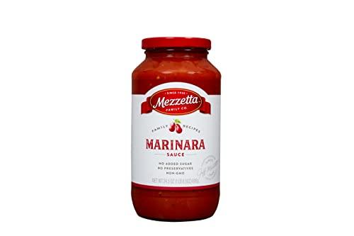 Mezzetta Mezzetta Family Recipes Marinara Sauce | Vegan, Non-GMO, Gluten Free, Preservative Free, Keto | 24.5 Ounce Jar (Pack of 2)