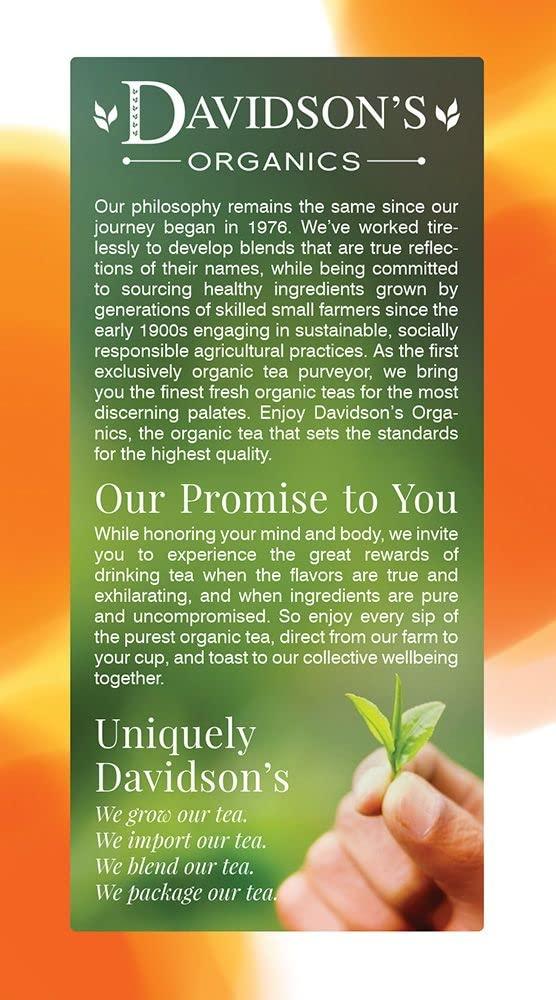 Davidson\'s Tea Davidson\'s Organics, Wild Strawberry, 25-count Tea Bags, Pack of 6