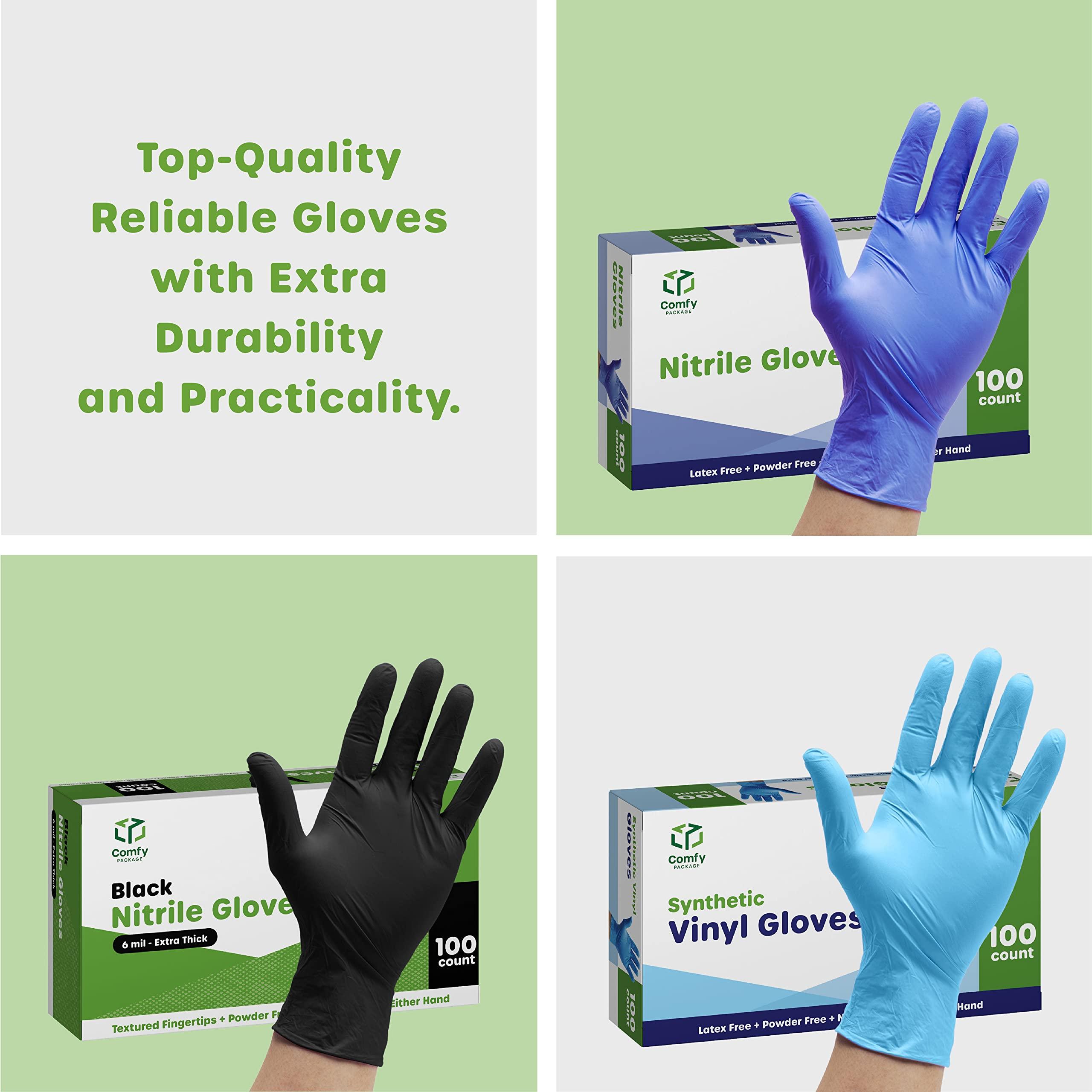 Comfy Package Comfy Package [200 Pack] Clear Powder Free Vinyl Disposable Plastic Gloves - Small