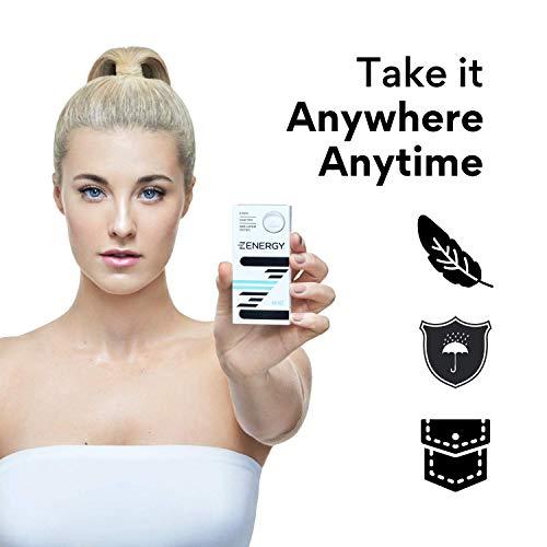 ZENERGY ZENERGY Energy Gum - Mint Flavor | 50mg Caffeine + 35% B6 and 45% B12 Vitamin | Vegan, 0 Sugar, 0 Calories, 0 Gluten, 0 Aspartame, Non-GMO, Instant Action | 3 Pack = 24 Count