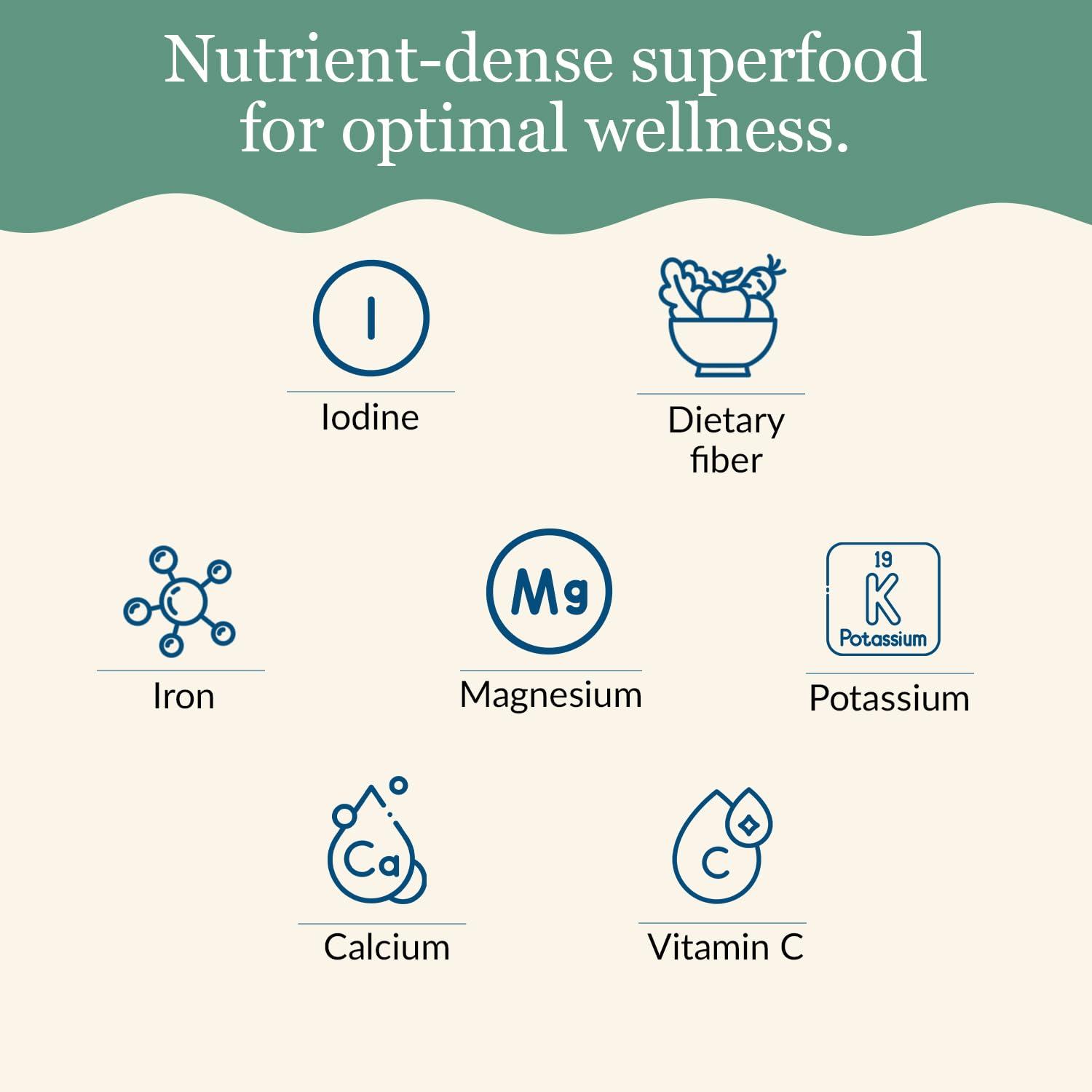 Maine Coast Sea Vegetables Maine Coast Sea Vegetables Dulse, Wild Atlantic Sea Vegetable, 2-Ounce Package (Pack of 6)