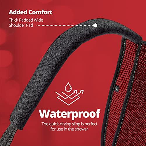 MEDca Mesh Arm Shoulder Sling - Shoulder Immobilizer for Shower - Adjustable Arm Brace Support for Rotator Cuff, Elbow and Other Injury Right/Left & Splint Elevation Support for Men and Women