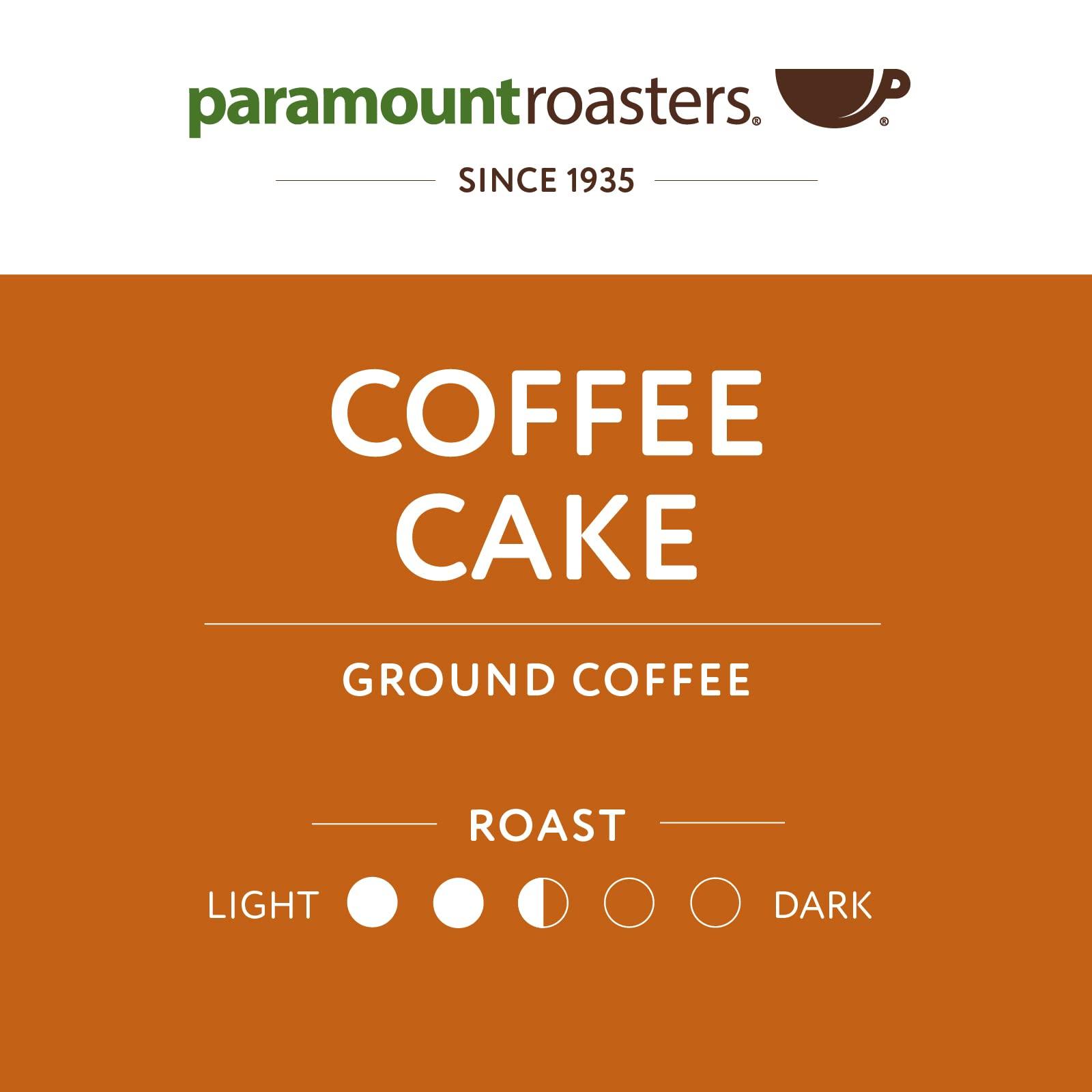 Paramount Roasters Paramount Roasters, Coffee Cake Flavored Ground Coffee, 12oz medium roast (Paramount Coffee Company)