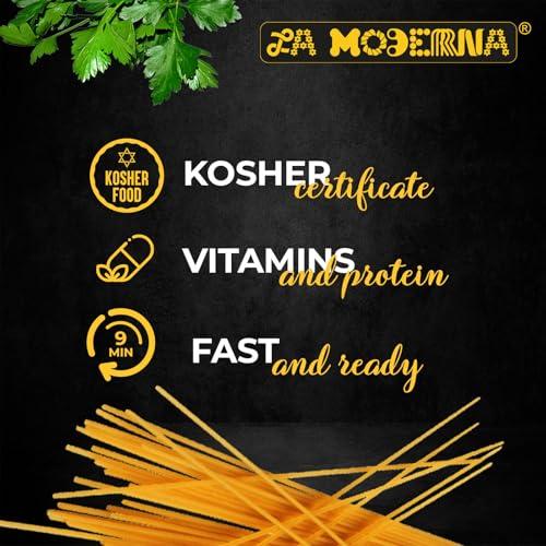 La Moderna LA MODERNA, Spaghetti, Pasta, Hecha con Smola de Trigo Durum, Enriquecida con Vitaminas y Hierro, 16 oz, Pack de 20