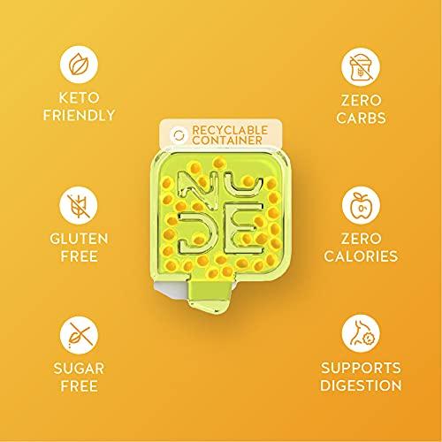 NUDE NUDE Mints | Dual Action Liquid Capsules | Mouth Watering Mint - Lasts 3X Longer - 3X Stronger - Extreme Bad Breath Treatment for Adults - Sugar Free, 0 Calorie - Honey Lemon - 10 Pack - 300 Capsules