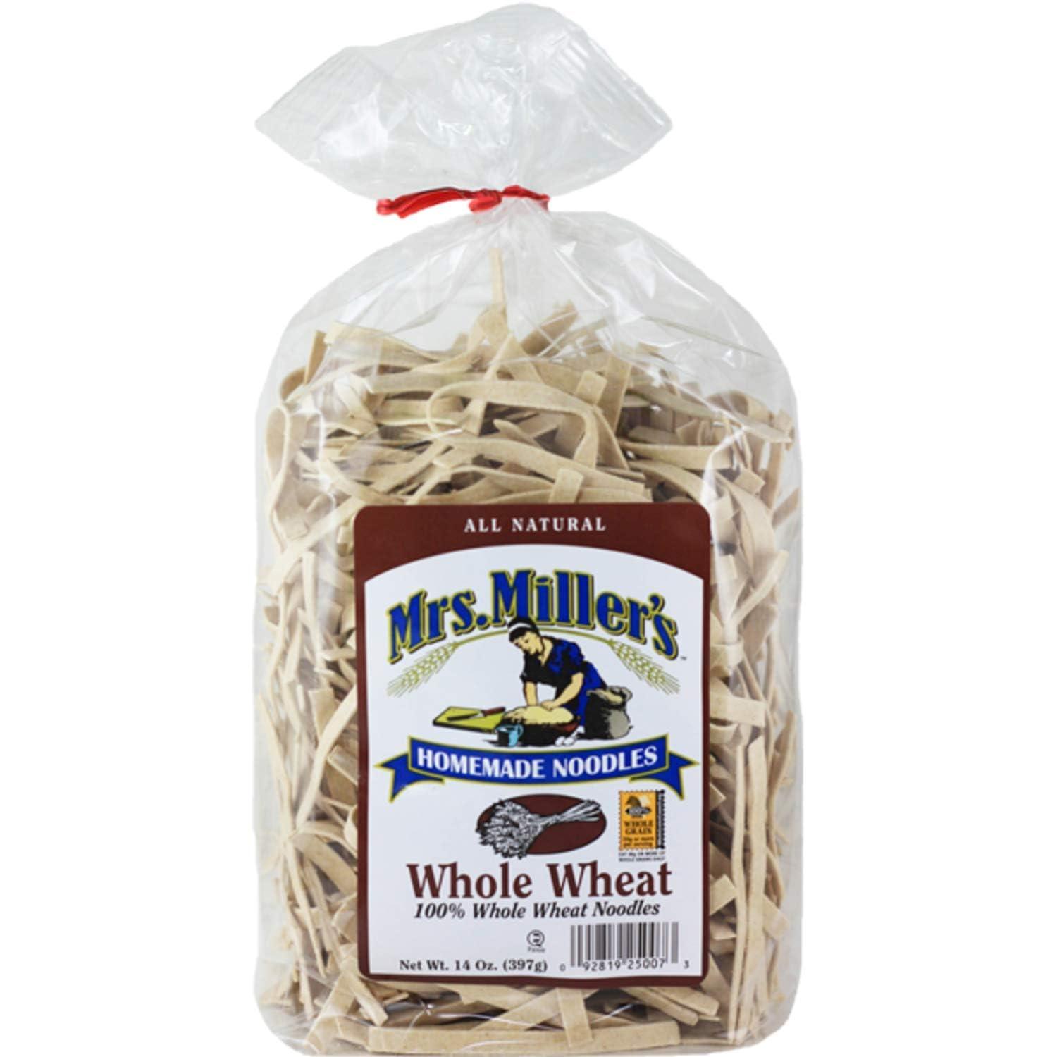 CPG.IO Mrs. Miller\'s Whole Wheat Noodles 14 Ounce (Pack of 4)