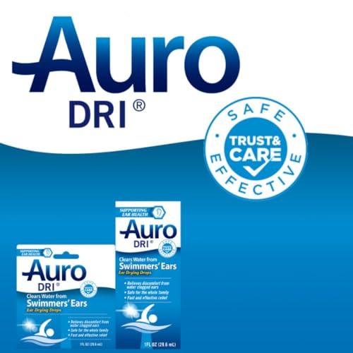 AURO Auro-Dri Ear Water-Drying Aid, Helps Swimmers Ear, 1 Fl Oz (Pack of 3)