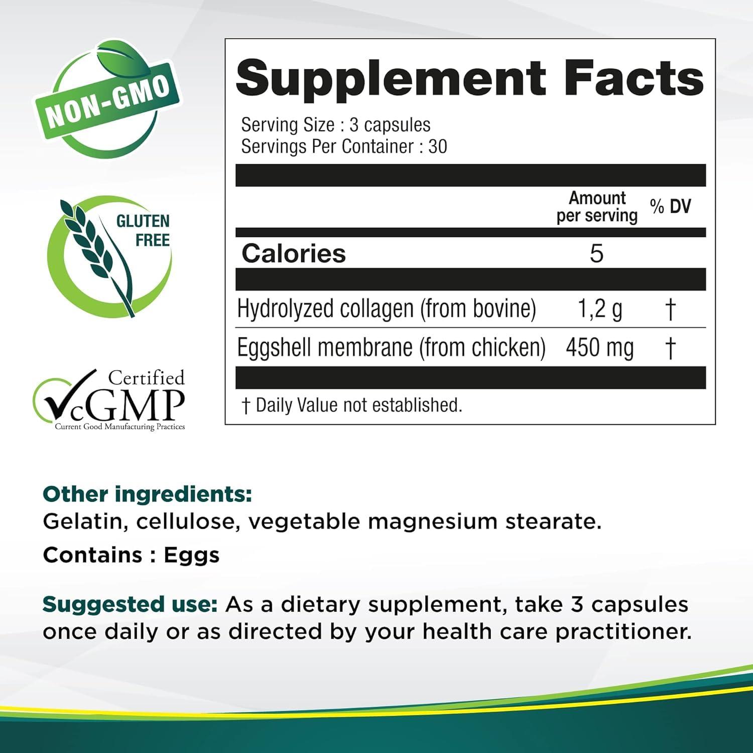 Genacol Genacol Collagen & Natural Eggshell Membrane | Achieve Rapid Joint Relief in as little than Just 5 Days| Patented hydrolyzed collagen joint support supplement Joint & Mobility 90 Capsules