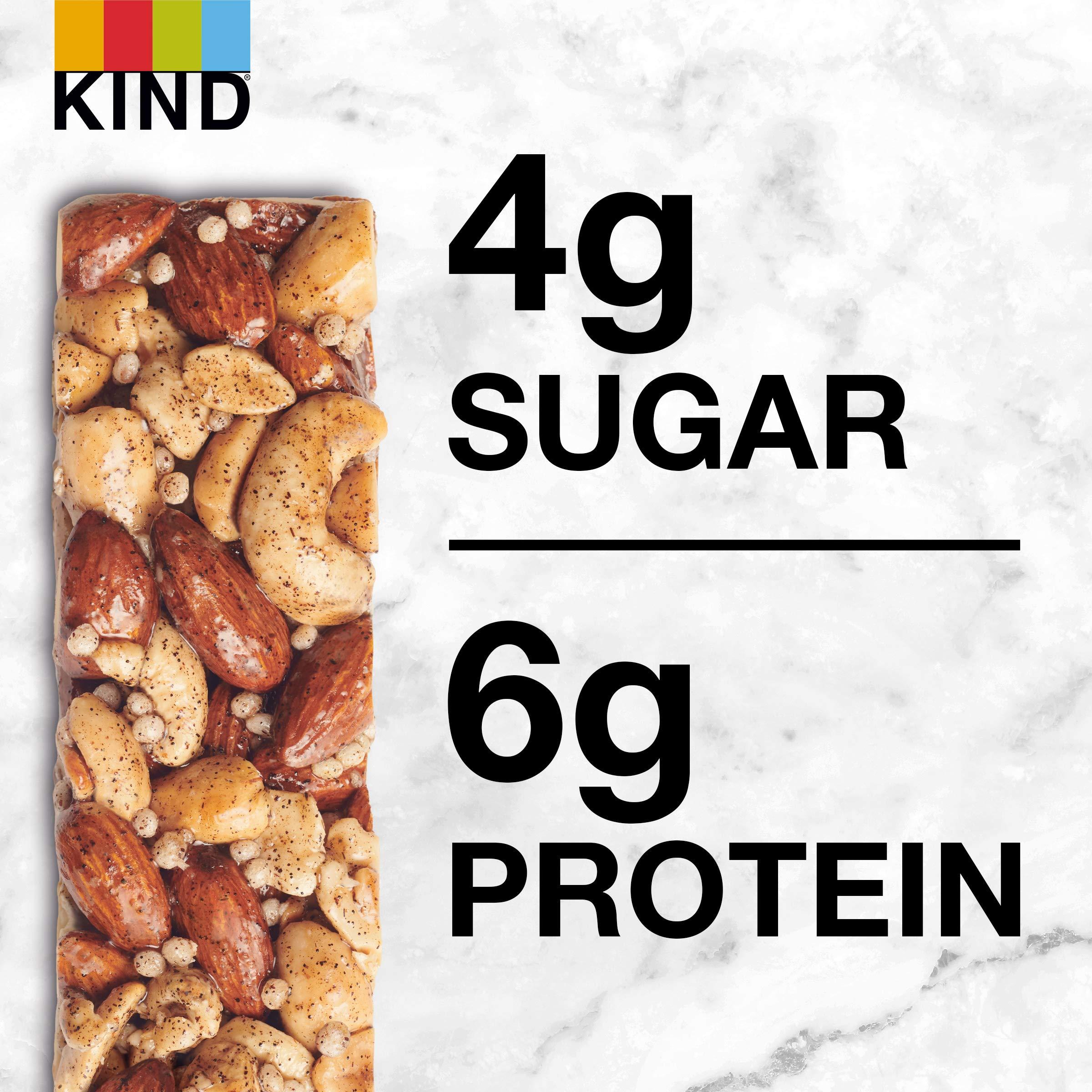 KIND KIND Nut Bars, Madagascar Vanilla Almond, Healthy Snacks, Gluten Free, Low Sugar, 6g Protein, 12 Count