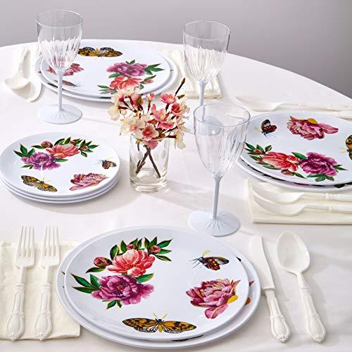 Silver Spoons Silver Spoons Plastic Party Dessert Plates | 20 PC – 7.5, Deep Pink (2082)